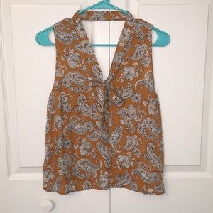 Forever 21 Paisley Print Blouse, Size Medium.